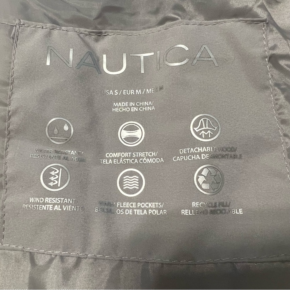 NWT Nautica Ladies’ Stretch Puffer Hooded Jacket, S - Picture 6 of 6